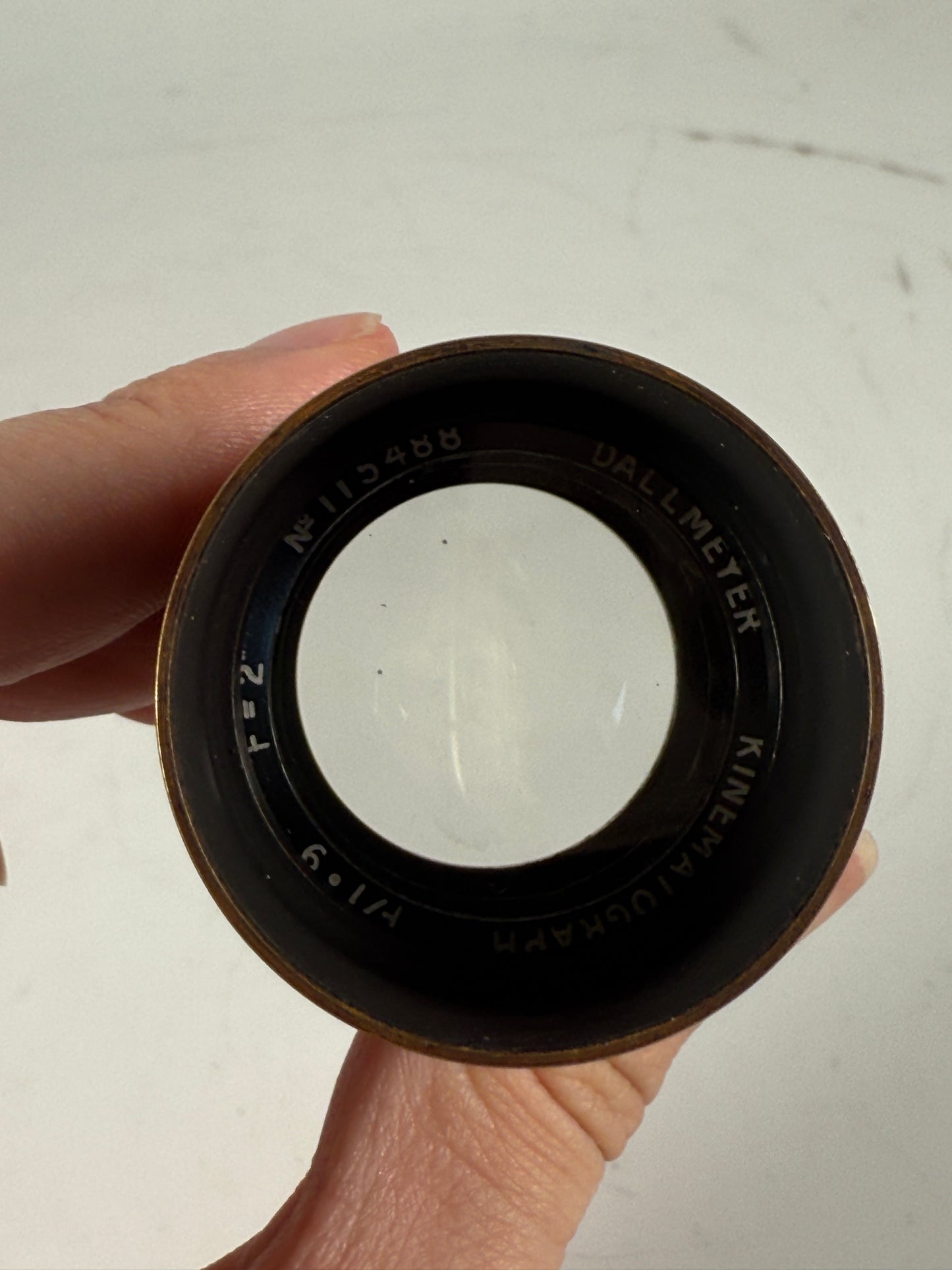 Dallmeyer Kinematograph 2 inch f1.9 camera lens Cinema C mount RARE
