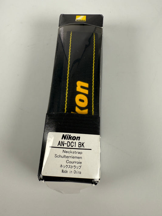 NIKON CAMERA NECK STRAP AN-DC1 Black & Yellow for DSLR /SLR