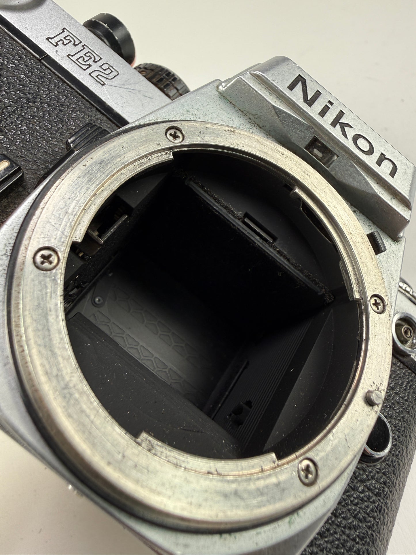 Nikon FE2 silver 35mm SLR Film Camera Body