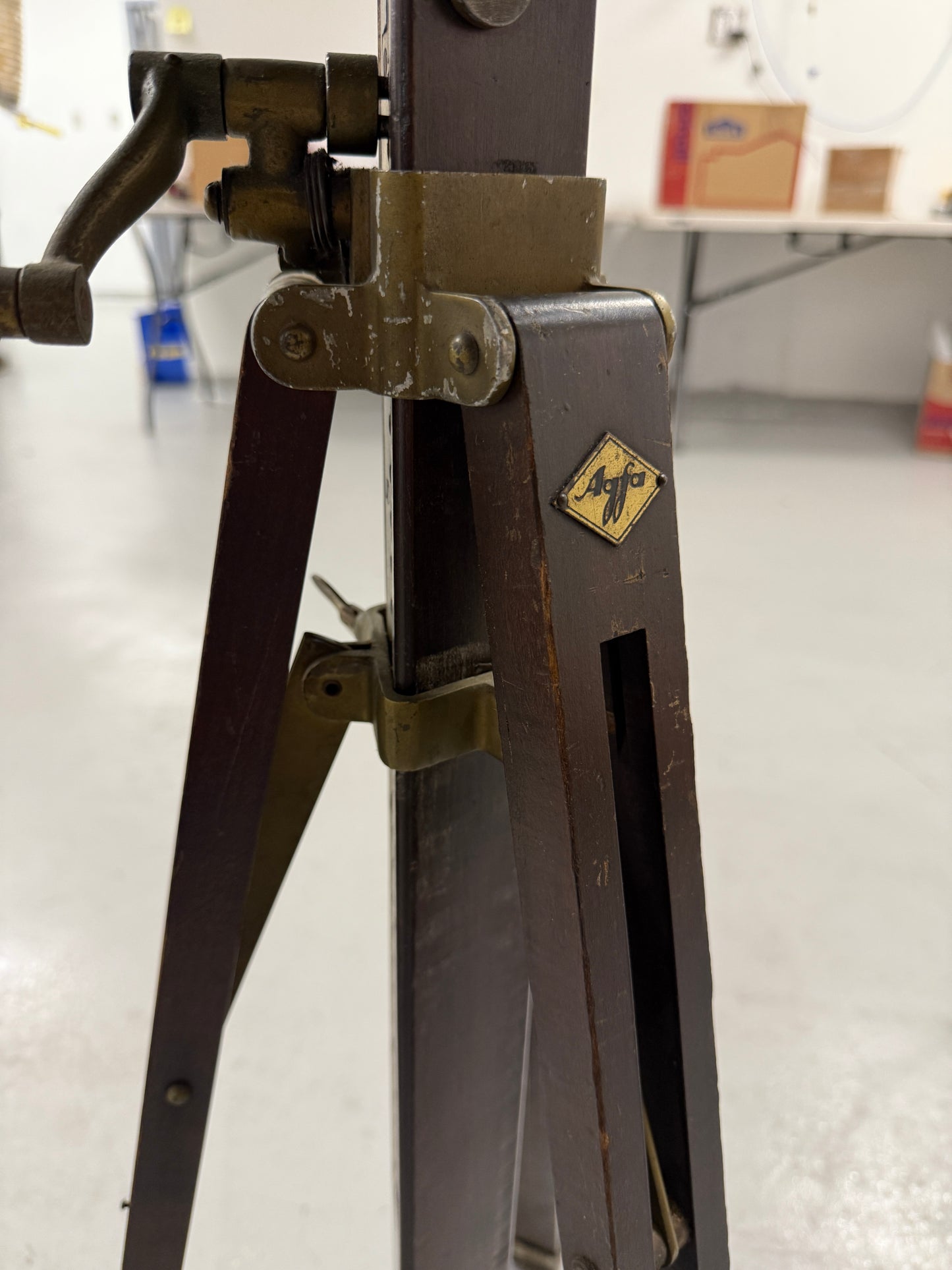Agfa Ansco large format Wood Camera Tripod Legs Wooden
