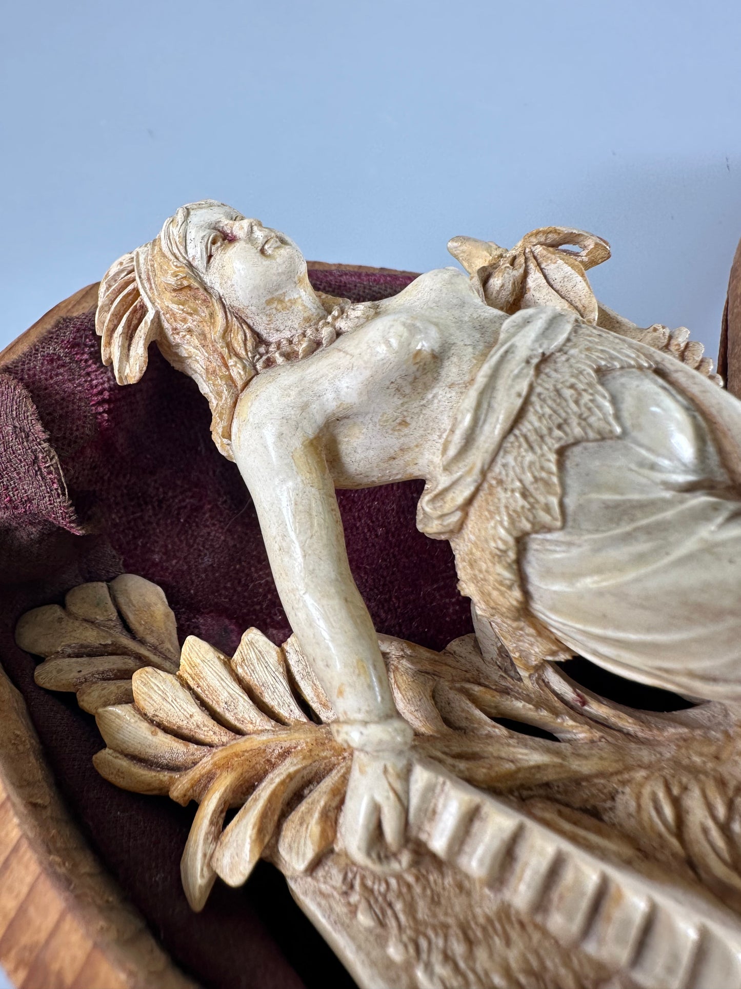 Meerschaum Handmade carved Pipe Ocean, seashell, woman