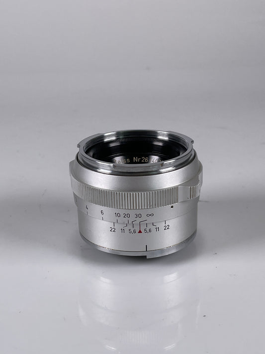 Carl Zeiss Planar 50mm f2 Contarex Mount chrome silver