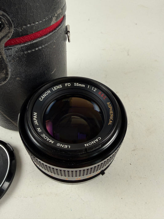 Canon FD 55mm f1.2 S.S.C. Aspherical BL Lens SSC