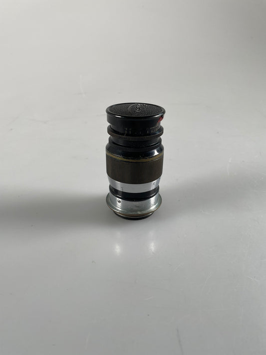 Leica Elmar 90mm 9cm f4 Black Ltm screwmount lens