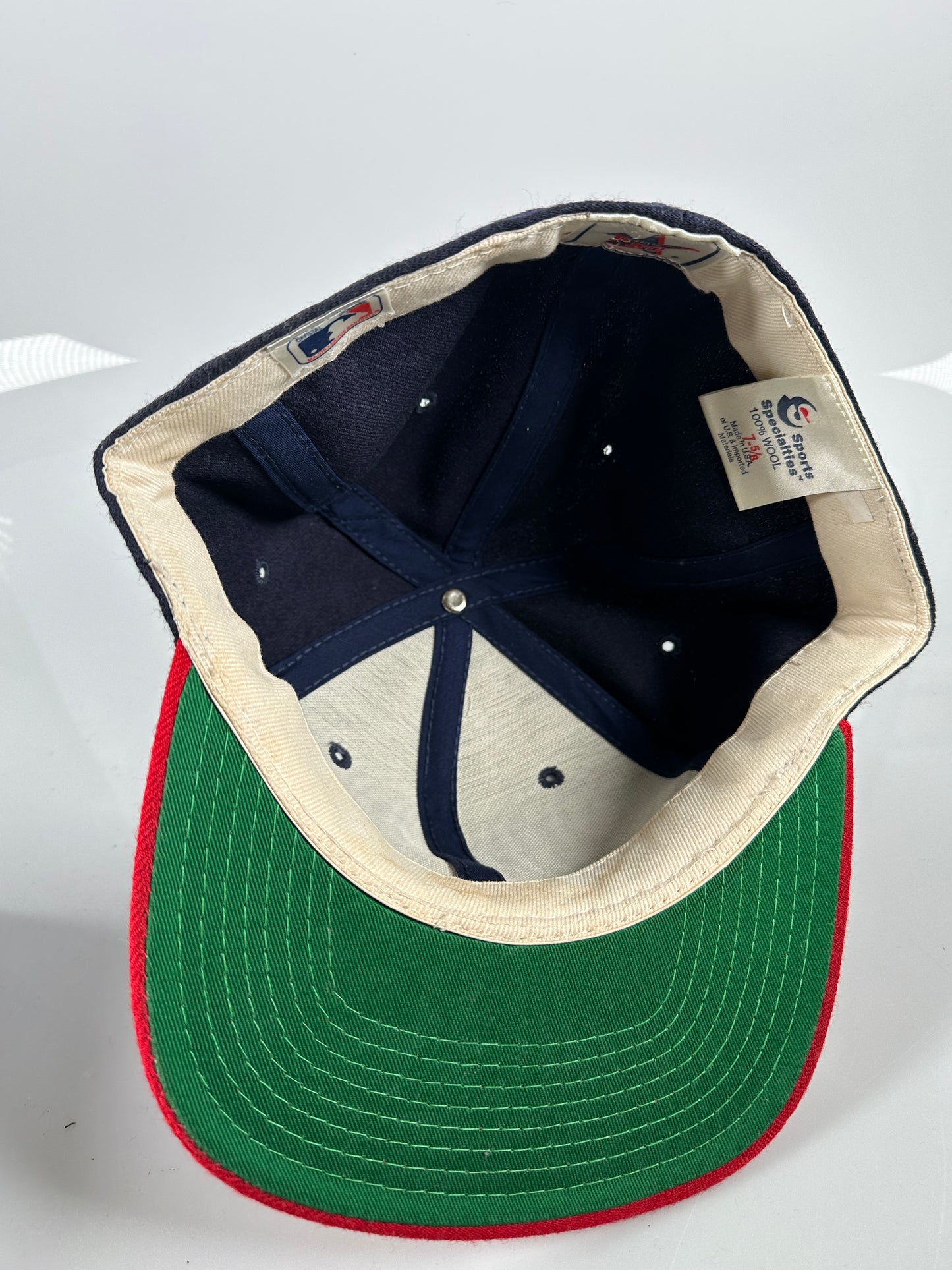 Vintage Atlanta Braves Fitted 7-5/8 Wool Cap Hat Sports Specialties