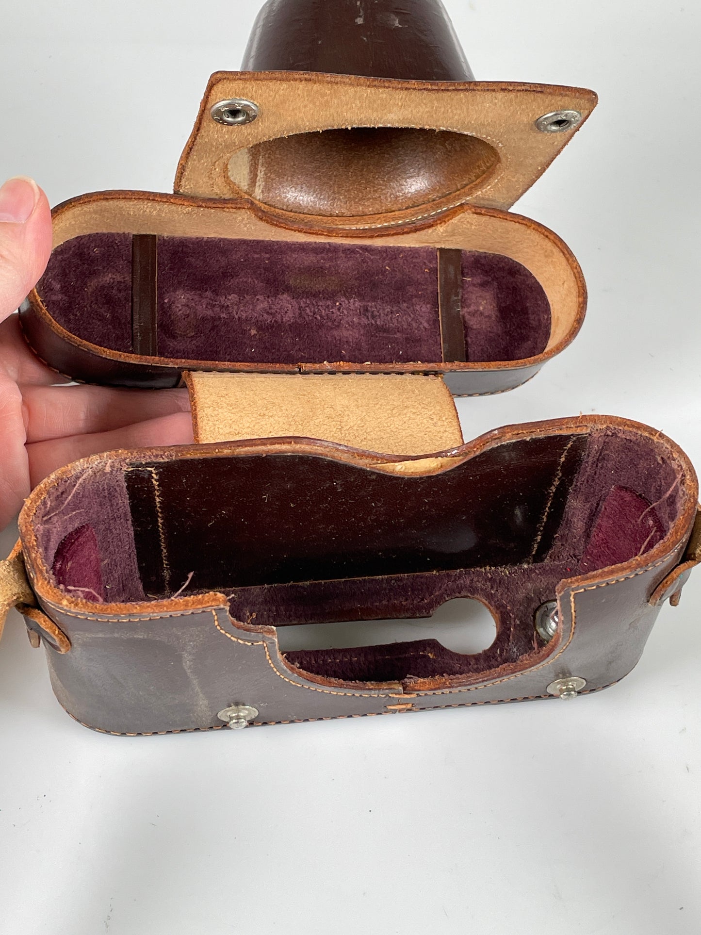 Leica IIIF IIF leather Case for Body with SYOOM Rapid Winder