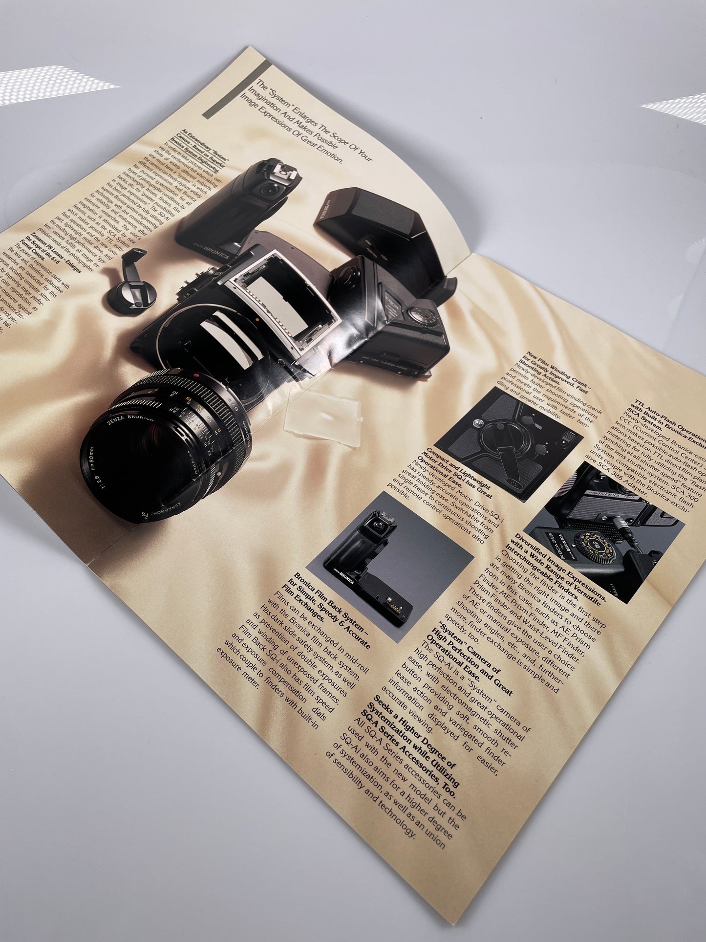 Bronica SQ AI Camera Sales Brochure Pamphlet instruction manual