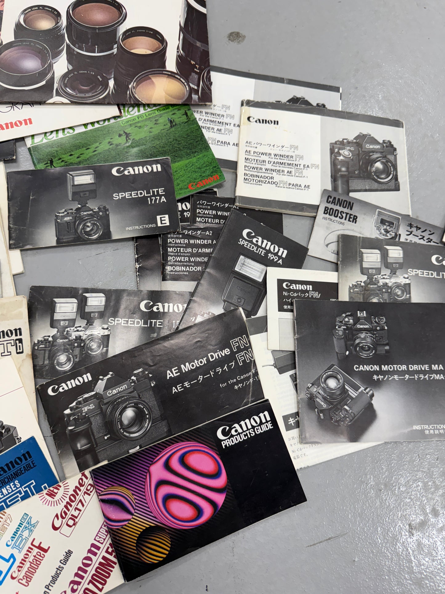 Canon Instruction Manual Booklet lot