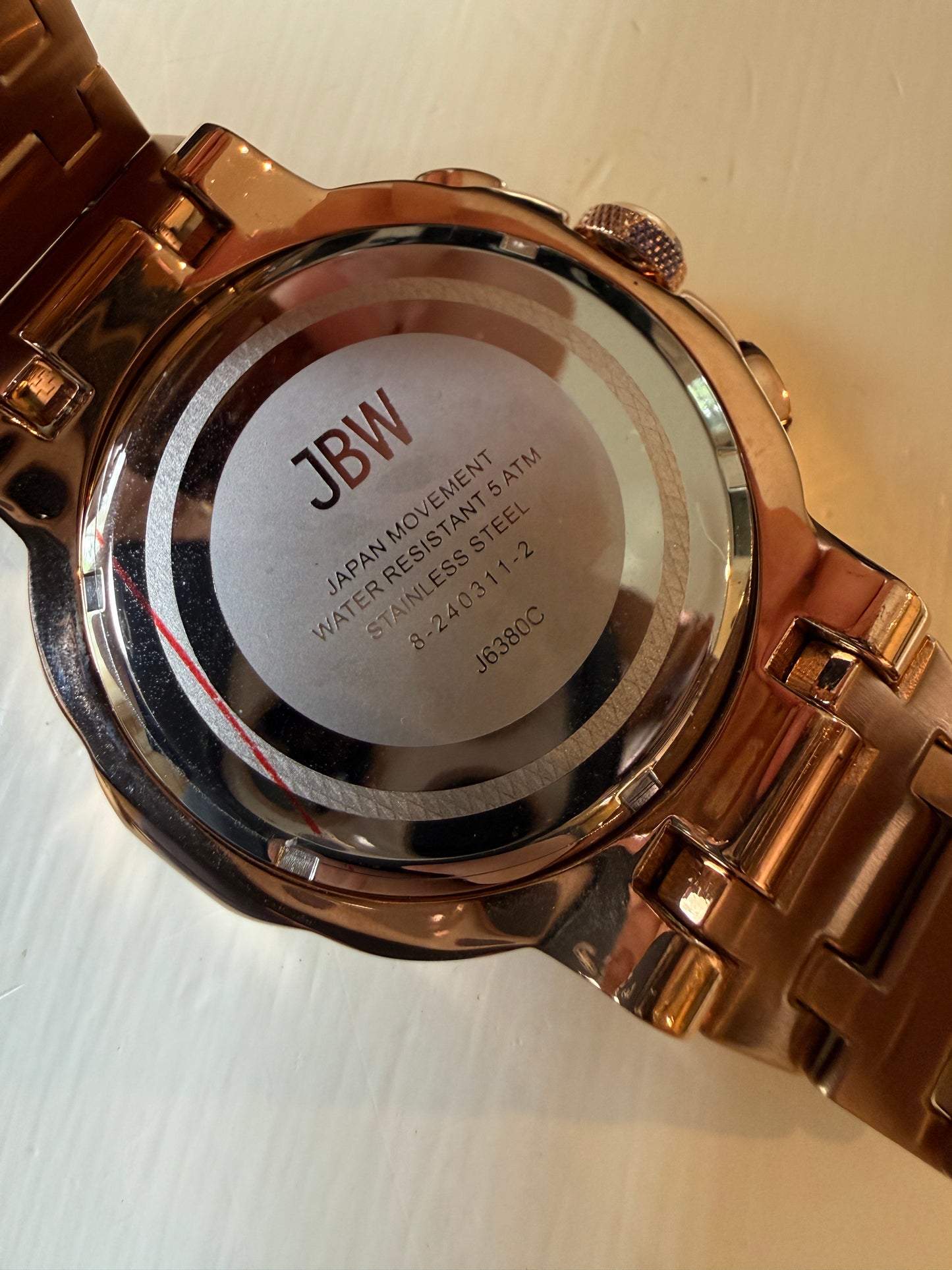 JBW Heist 1/10 CT. Diamond 18K Gold Plate Chronograph Watch J6380C