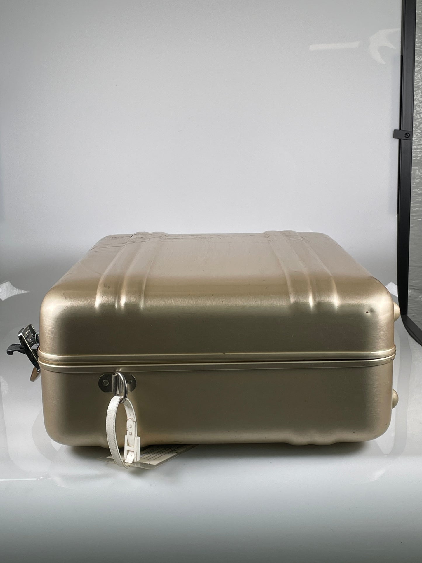 Zero Halliburton Aluminum camera Combo Lock Case Gold