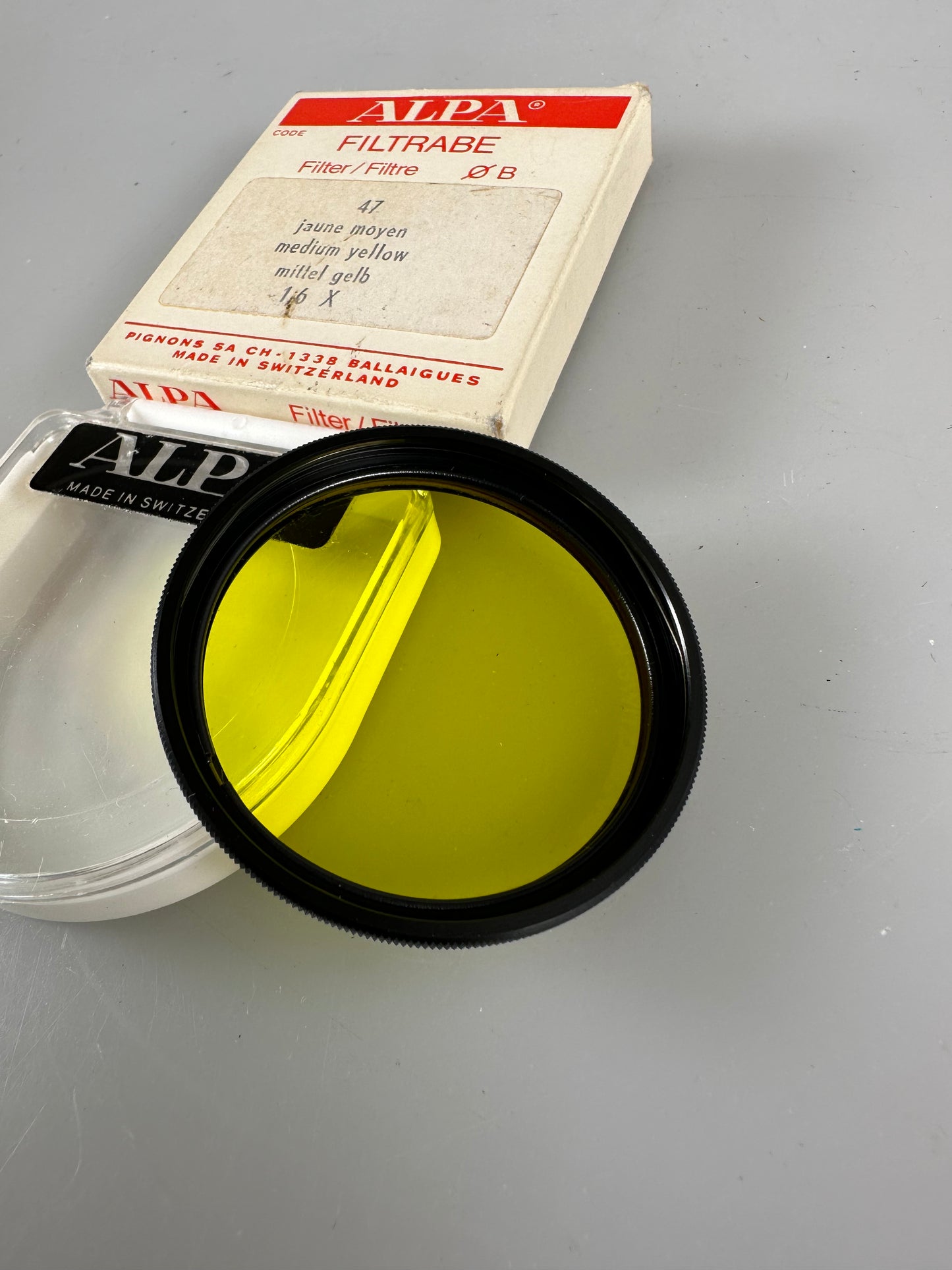 ALPA FILTER 47MM FILTRABE Yellow 47mm medium yellow 1.6X FOR camera LENS