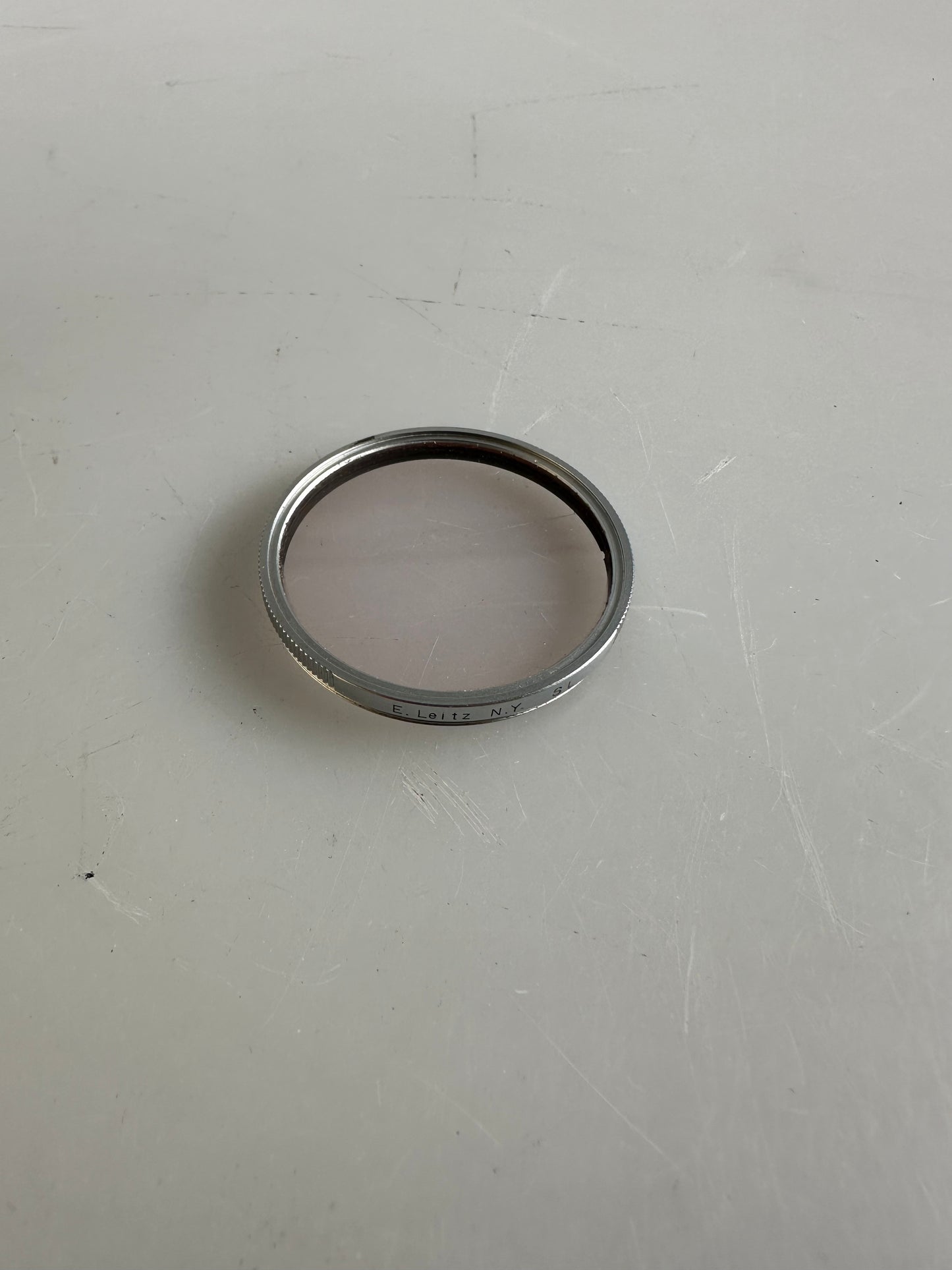 Leica E Leitz Wetzlar NY New York E43 41mm Chrome SL Skylight Filter