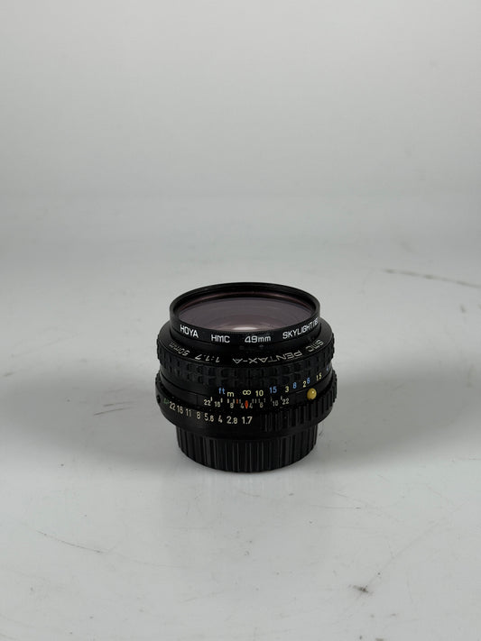 Pentax-A 50mm f1.7 SMC Lens K-Mount