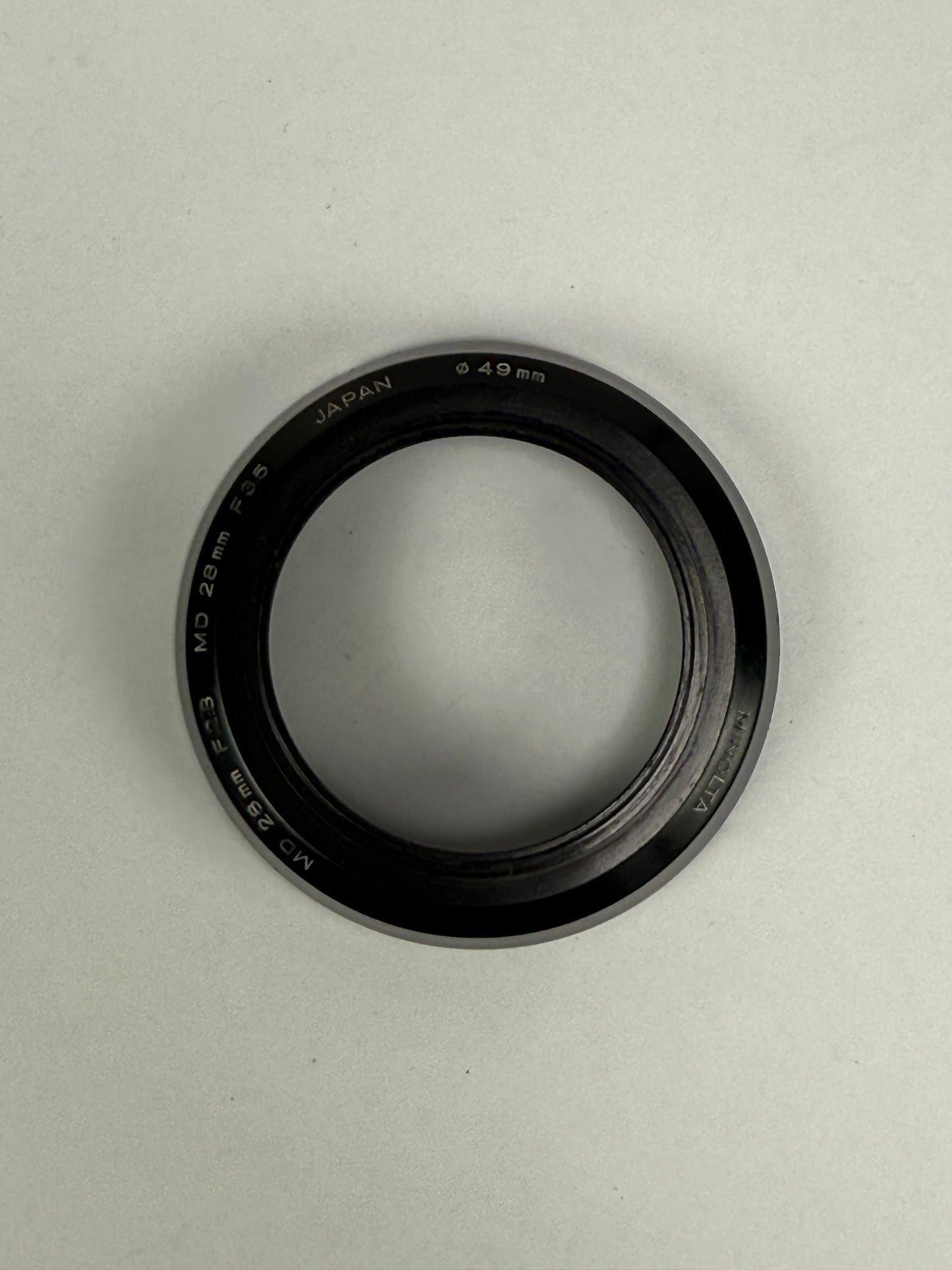 Minolta Lens Hood for MD 28mm F2, 28mm F2.8, 28mm F3.5 Camera Lenses