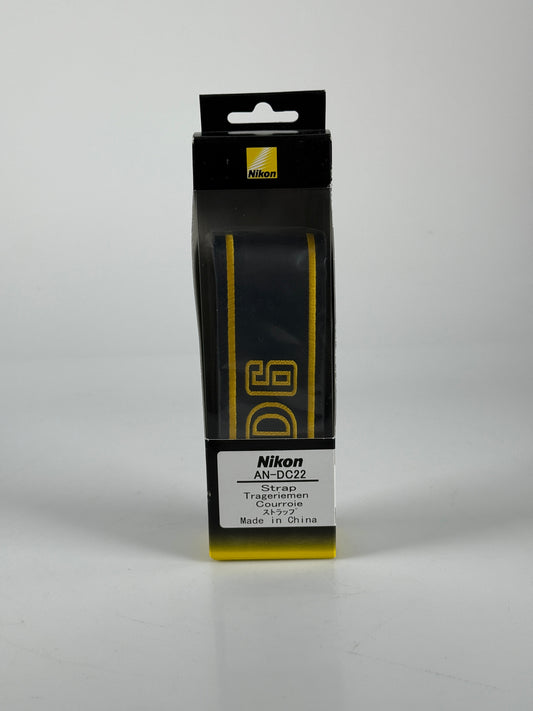 Nikon D6 Genuine Black / Yellow Camera Neck Strap / AN-DC22