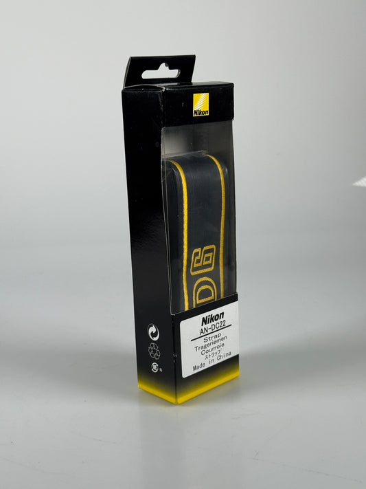Nikon D6 Genuine Black / Yellow Camera Neck Strap / AN-DC22