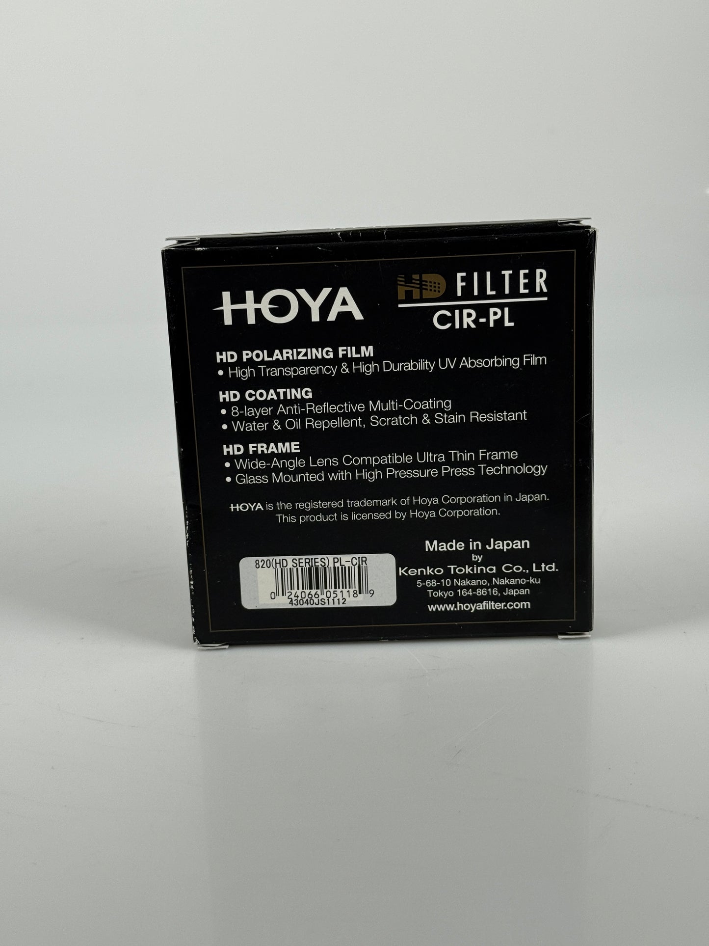 Hoya 82mm Cir-PL HD Circular Polarizer Filter