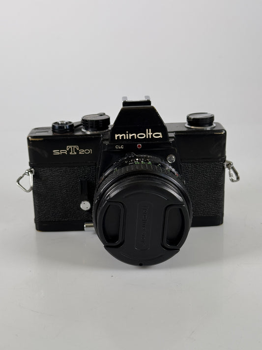 Minolta SRT 201 35mm film camera body with MD  50mm f1.7 lens