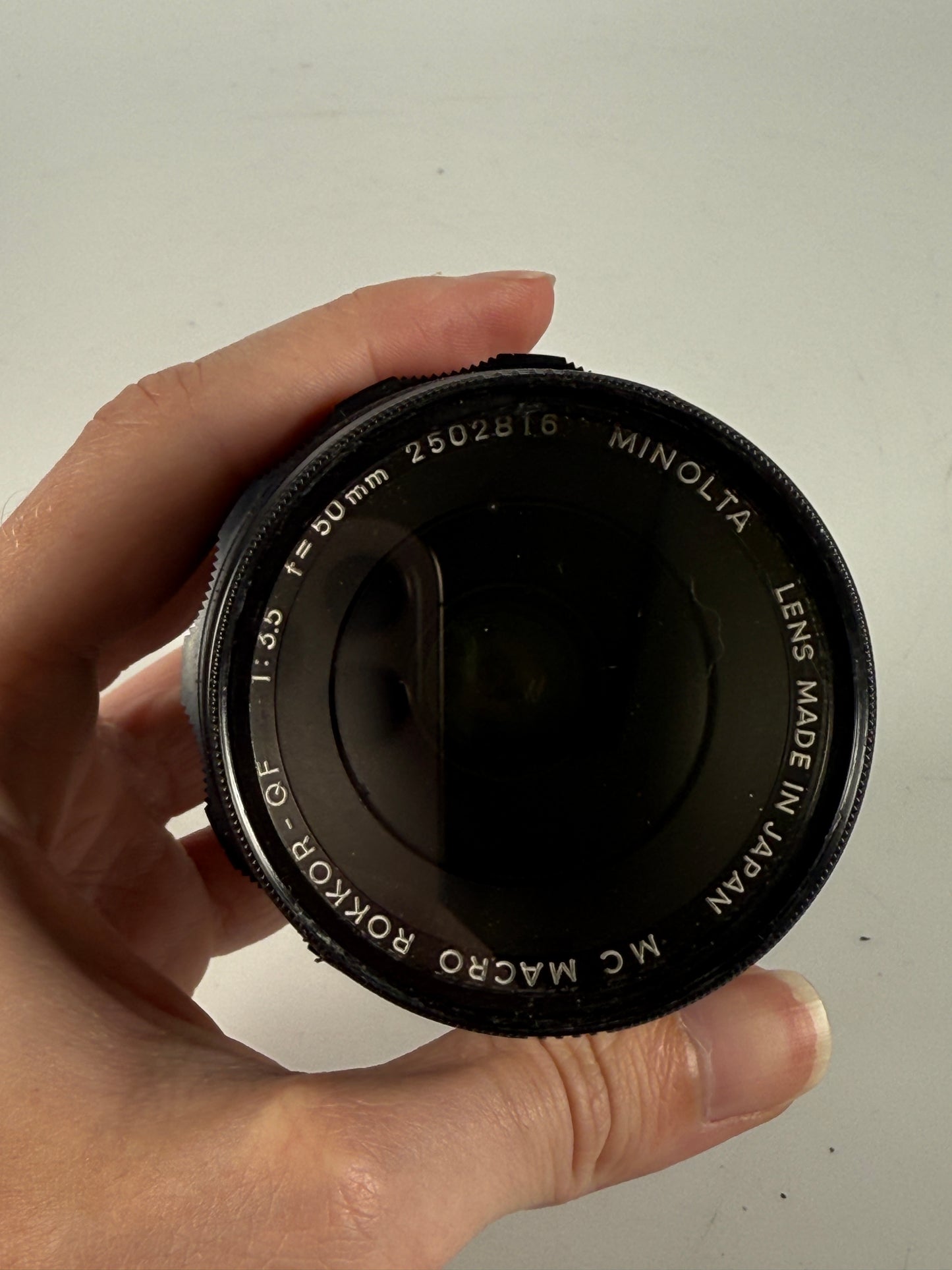 Minolta MC Macro Rokkor-QF f3.5 50mm MF Standard Lens for MD Mount without Tube