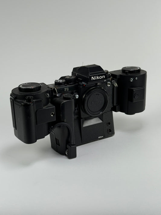 Nikon F3 Body with MF-4 250 Exposure Film Magazine Back Holder - Heinz Kluetmeier