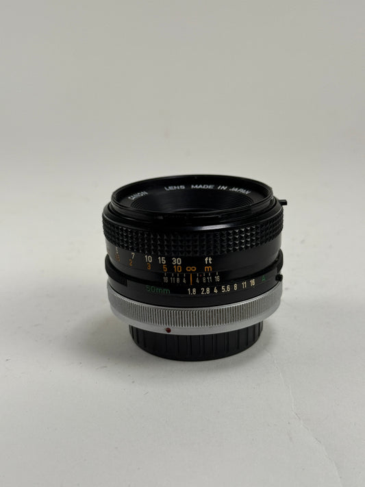 Canon 50mm F1.8 SC FD mount lens