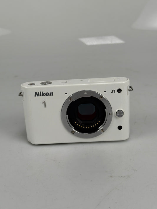 Nikon 1 J1 10.1MP Mirrorless SLR Camera Body White