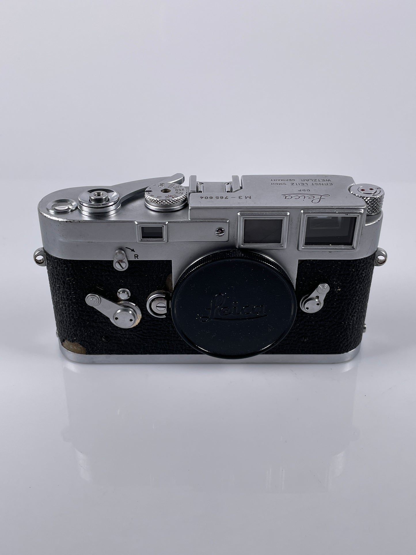 Leica M3 Single Stroke Rangefinder 35mm Film Camera Chrome SN:785XXX