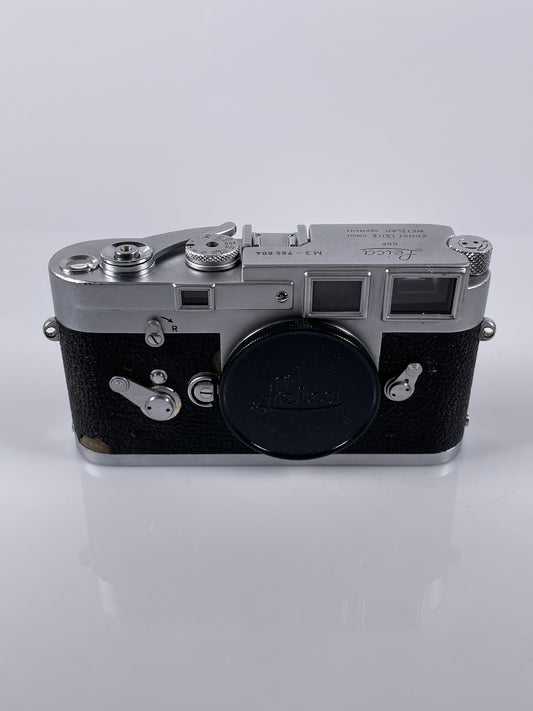 Leica M3 Single Stroke Rangefinder 35mm Film Camera Chrome SN:785XXX