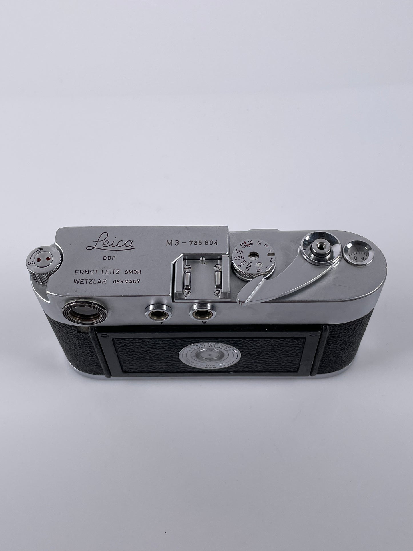 Leica M3 Single Stroke Rangefinder 35mm Film Camera Chrome SN:785XXX