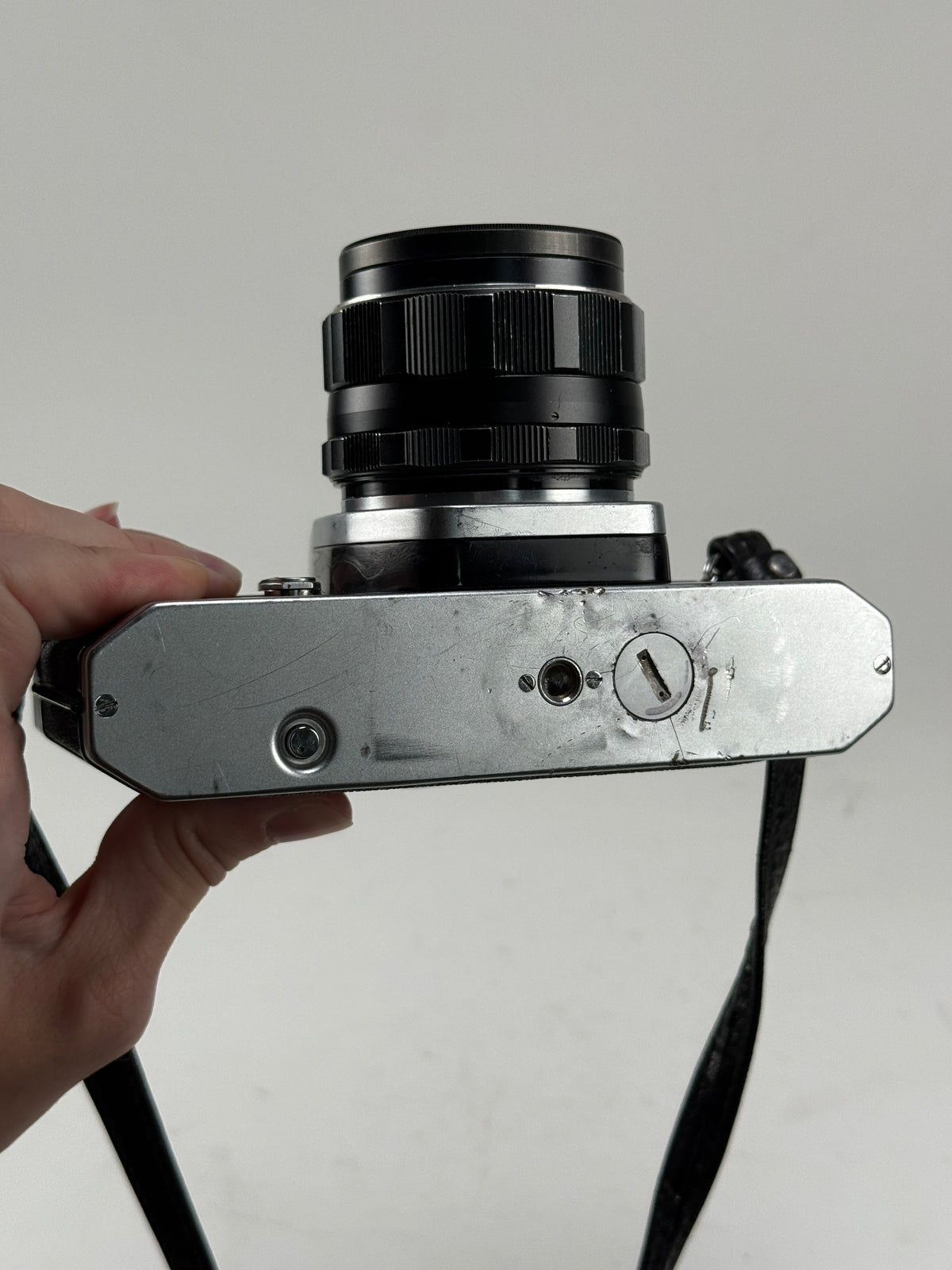 Pentax Spotmatic SP Silver Chrome Film Camera w/ 55mm f1.8 lens