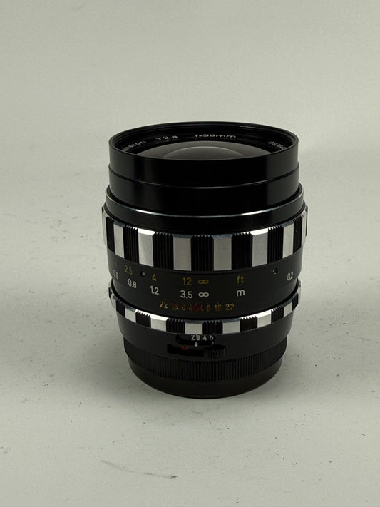 Steinheil 35mm f/2.8 Auto-D-Quinaron in M42 Mount