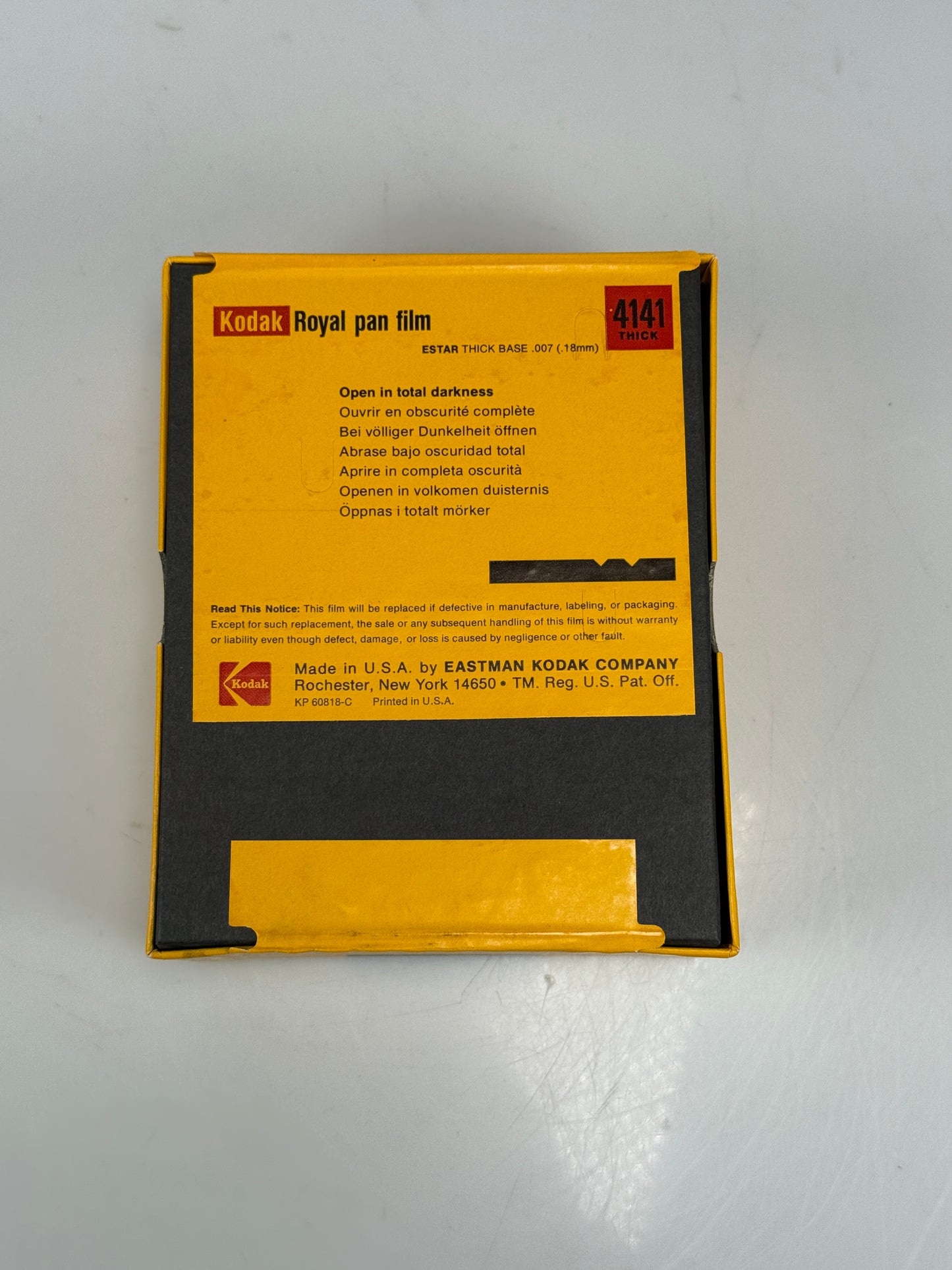 Expired 4x5 KODAK 4141 Royal Pan Large Format Film 100 Sheets 1981