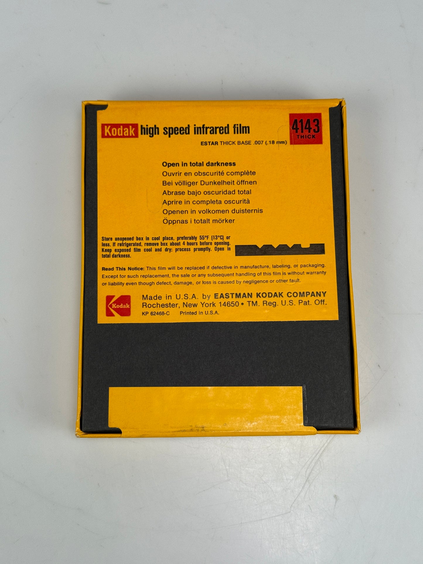 Expired 4x5 KODAK 4143 High Speed Infrared Large Format Film 25 Sheets 1980