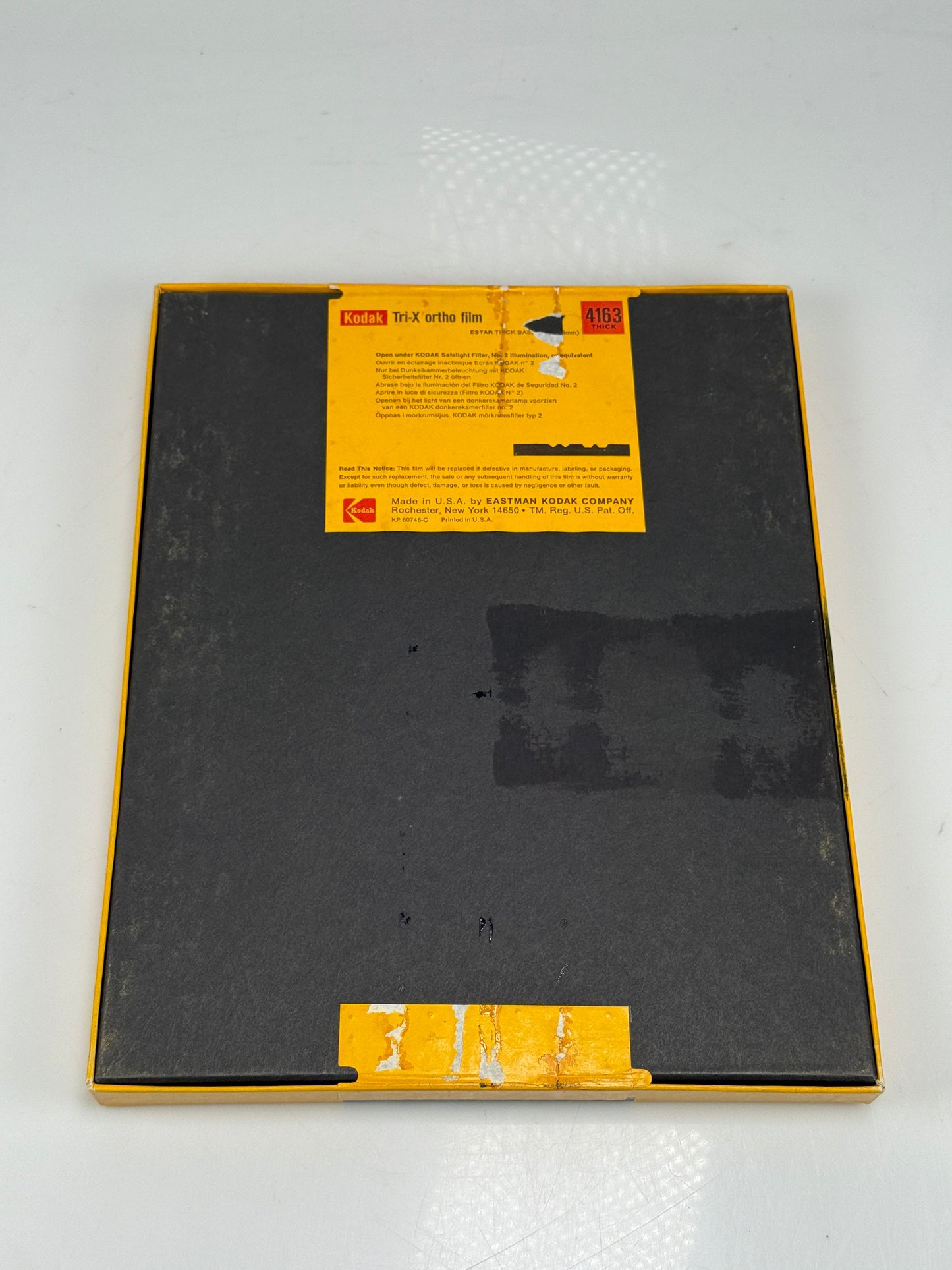 Expired 8x10 KODAK 4163 Tri-X Ortho Large Format Film 25 Sheets 1979