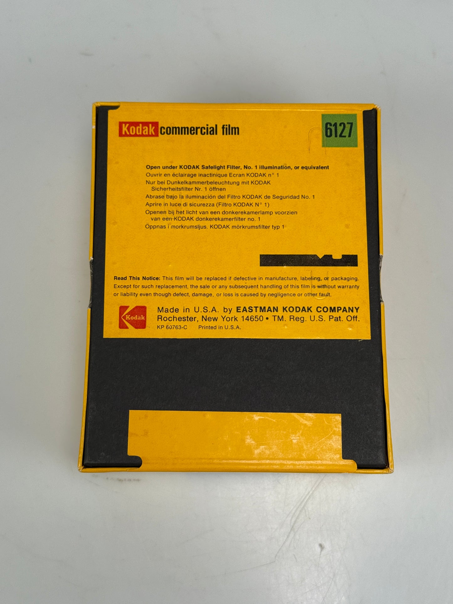 Expired 4x5 KODAK 6127 Commercial Large Format Film 100 Sheets 1980