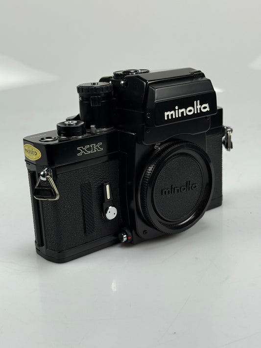 Minolta XK 35mm film Camera body Black with AE-S Finder