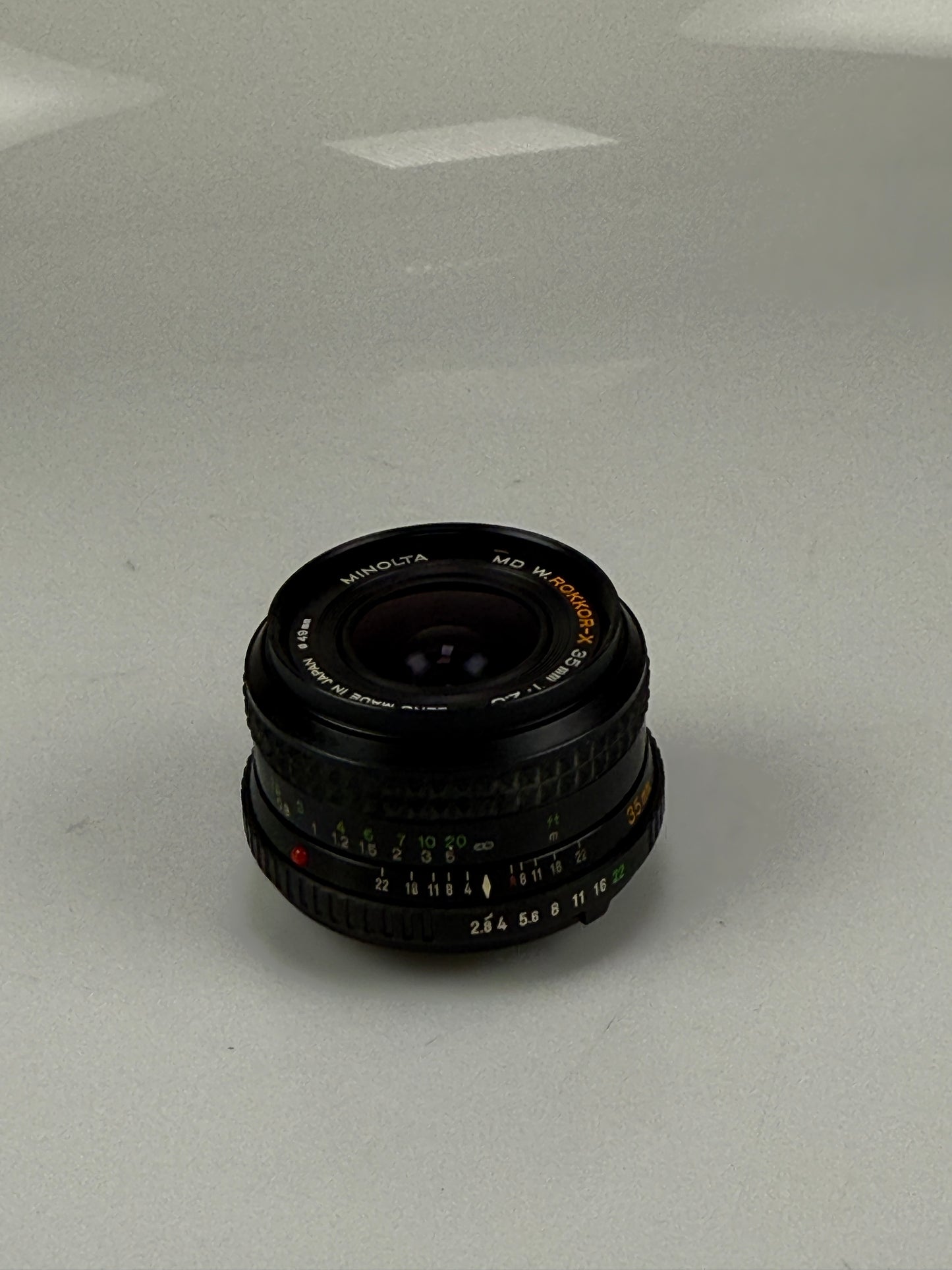 Minolta MD Rokkor-X 35mm f2.8 Prime lens