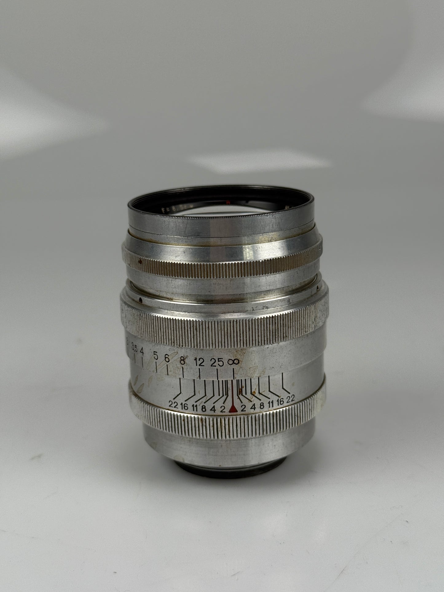 Jupiter-9 f2/85mm Red P USSR Soviet copy SONNAR Lens LTM