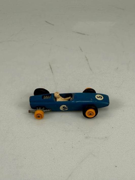 Matchbox Lesney No 52 Blue BRM Racing Car 1965 Vintage, Made in England
