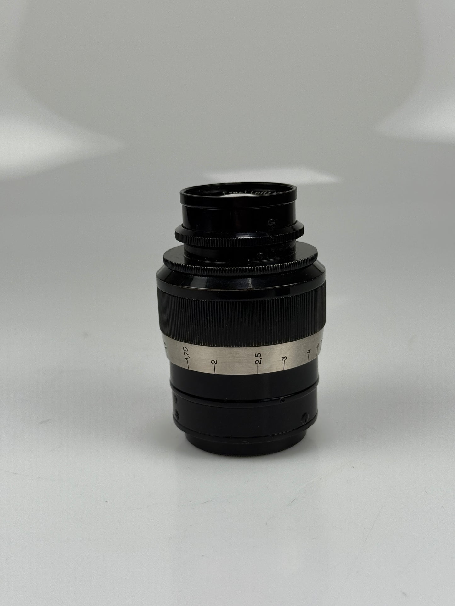 Leica Elmar 90mm F4 LTM - Black Paint / v1 no serial fat version Elmar