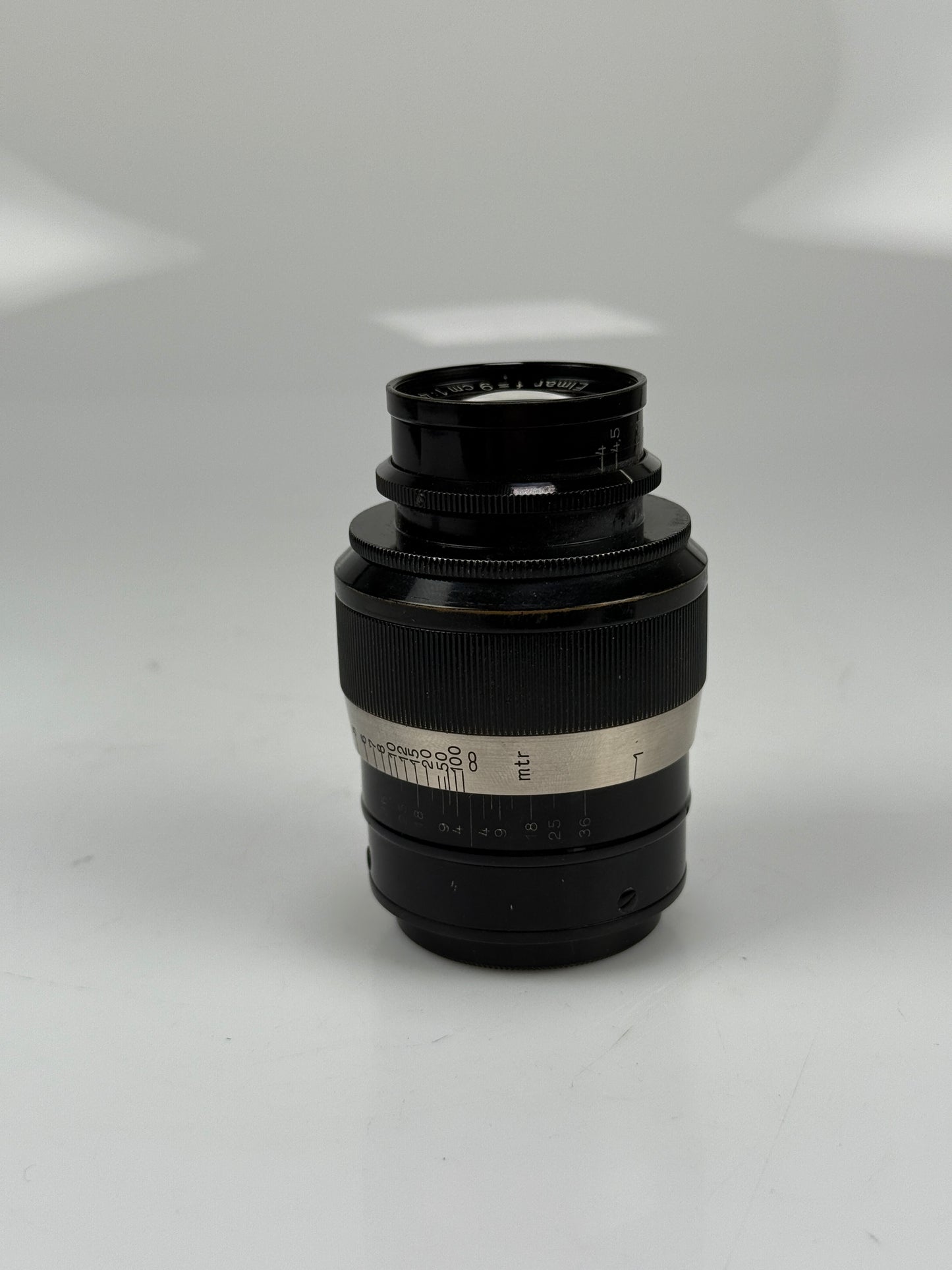 Leica Elmar 90mm F4 LTM - Black Paint / v1 no serial fat version Elmar