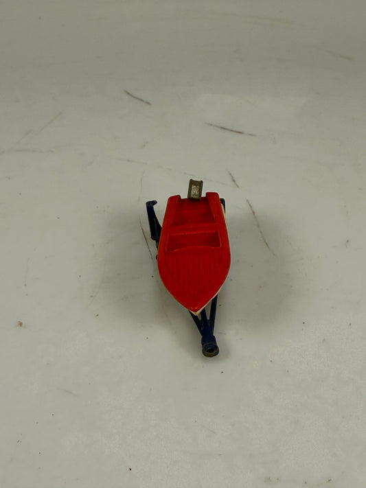 MATCHBOX Lesney No. 48 SPORTS BOAT with BLUE TRAILER Made In England