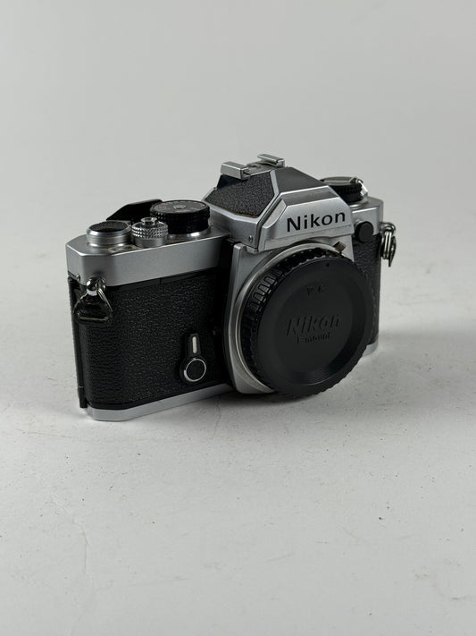 Nikon FM 35mm SLR Film Camera Chrome Body