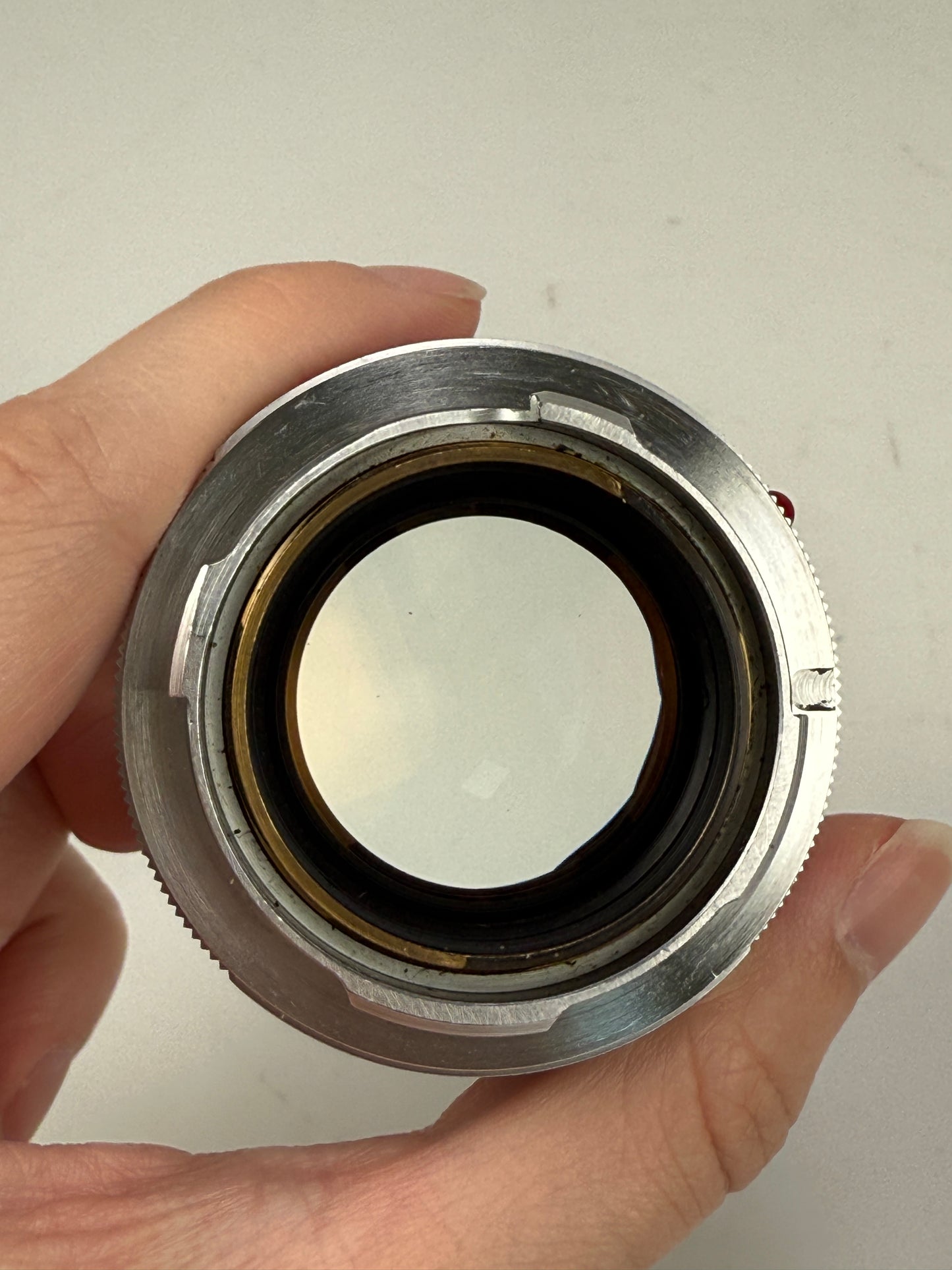 LEITZ Leica Summilux M 50mm F1.4 E43 Chrome Lens V1 version 1 Scalloped