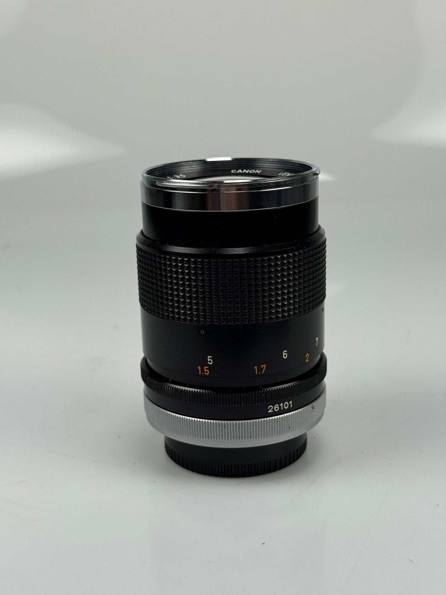 Canon FD 135mm f3.5 Lens chrome nose