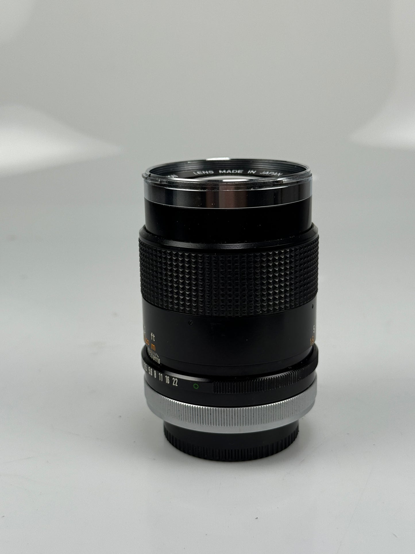 Canon FD 135mm f3.5 Lens chrome nose