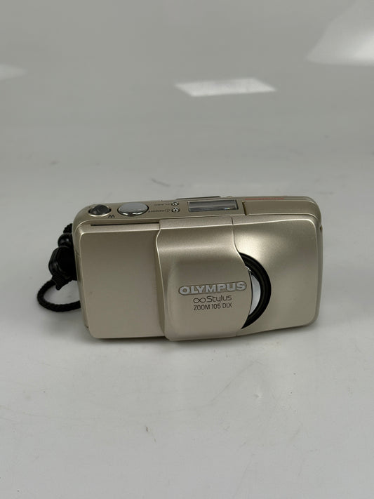 Olympus Stylus Zoom 105 DLX 35mm point and shoot p&s film camera