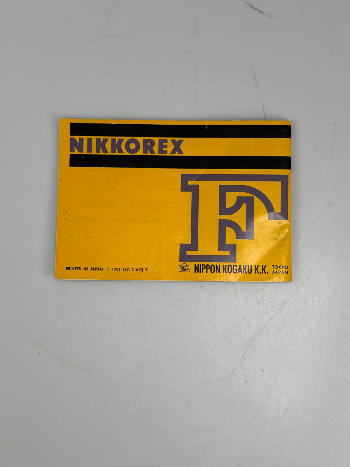 Nikon Nikkorex F Instruction Manual English Original