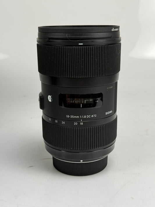 Sigma AF 18-35mm f1.8 DC HSM Art Lens Nikon F Mount