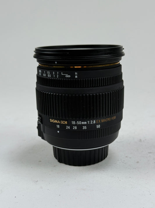 SIGMA 18-50mm F2.8 EX Macro HSM DC Macro AF Lens for Nikon AF